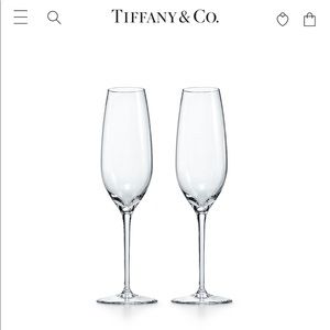 NWT Tiffany & Co. Champagne Flute Set